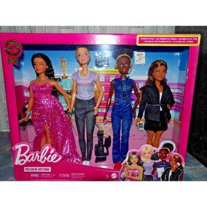 Barbie Set of 4 Dolls Women Film Career Year Dolls 2024 Collectible Toy